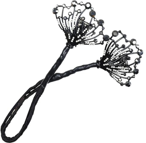 SOESFOUFU Haarknotenmacher Strass Verziert Modischer Haarknoten Former Haarknotenwerkzeug für Frauen und Mädchen Elegantes Haarstyling Zubehör