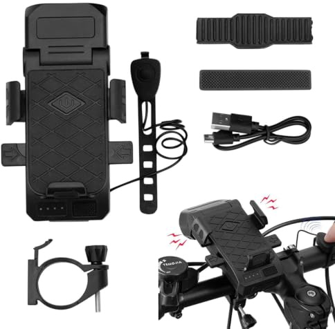 Générique per bicicletta ricaricabili | Set di illuminazione per bicicletta con torcia a LED | e posteriori con , illuminazione 4 in 1, supporto per telefono impermeabile,