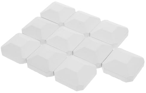 Gatuida 10 Pièces Briquettes de Cordiérite de Remplacement pour Barbecue à Gaz Distribution Uniforme Chaleur et Résistance Thermique, Compatibles avec Turbo et Autres Modèles pour Camping