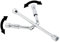 AGT Clé de Roue en Croix Pliable pour écrous 17/19/21/23 mm