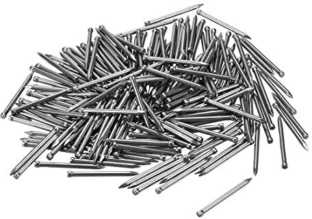 sourcing map Finishing Nails Hand-Drive Hardware Carbon Steel Nail 30mm 1.2-inches 200pcs