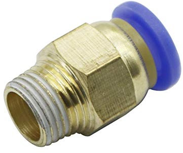 Luiho-brass pipe fittings Straight Push In Connector Air Compressor Pneumatic Fittings, 1/8'' 1/4'' 3/8'' 1/2'' Male Thread to 6mm strong and sturdy (Color : 6mm 1I8 inch)
