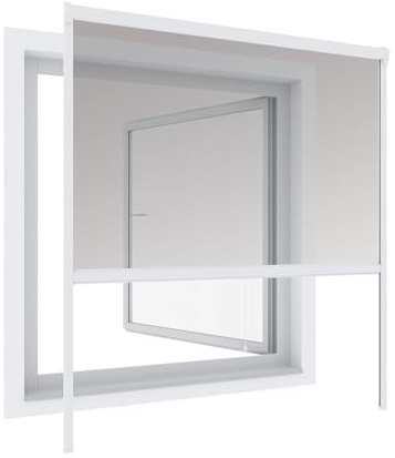 Ose Store moustiquaire Enroulable 100x160 cm - Aluminium - Blanc