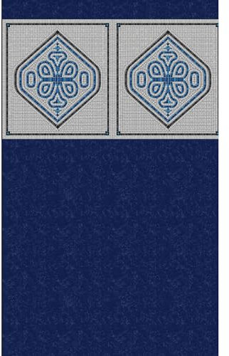 Blue Wave Mangalore Mosaic 24 ft Round Pool Liner for Above-Ground Steel Wall Pools – Weather Resistant Heavy Gauge Vinyl with Unibead Design & Welded Seams – Deep Blue, Fits 52-in Deep Walls