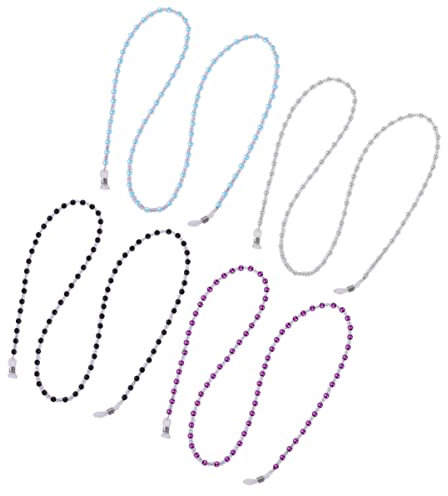 FRCOLOR 4stücke Brillenkette Mit Halterband Rutschfester Brillensicherheitsband Brillenhalteband Für Lesebrille Sonnenbrille Befestigen An Hals Oder Arm Stabil Und Praktisch