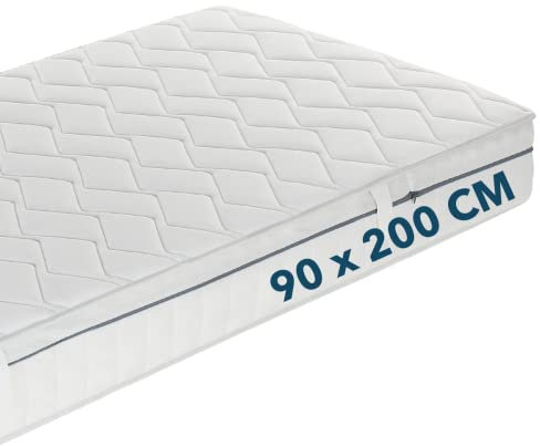 Ortho-Relax Kaltschaummatratze 90x200cm, ca. 19cm hoch, Härtegrad H4, 100 Nächte Probeschlafen, Allergiker geeignet atmungsaktive 3D Matratze, Luftkanal 5-Zonen-Spezial-Komfortschaum-Matratze