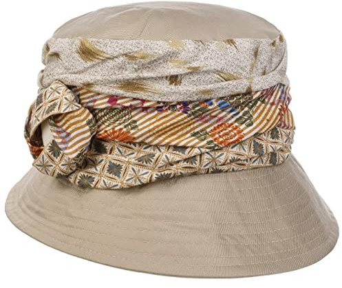 LIERYS Yulea Damenhut Brauner Asymmetrischer Stoffhut Leinenmix Made in Italy Damen Frühjahr Sommer braun One Size