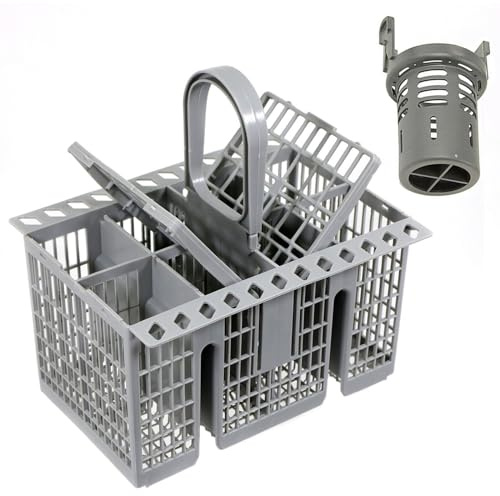 SPARES2GO Cutlery Basket + Central Waste Filter Kit compatible with Indesit Fits Hotpoint & Fits Whirlpool Dishwasher