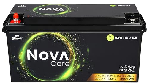 WATTSTUNDE NOVA Core 200Ah Lithium Batterie LiFePO4 (Core, 200 Ah)