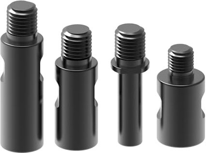 5/8-11 Angle Grinder Extension Shaft Set 5/8-11 Thread to M14 thread Extender Kit 4 Packs Connecting Rod for Car Polisher and Angle Grinder 5/8-11 Drill Adapter to 1/2 Shank
