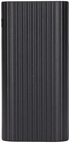 Power Bank Ricarica Veloce, FAI DA TE Mobile Case H02B Caricabatteria 2 Batterie Scatola Tipo C Micro Input Bianco (Nero)