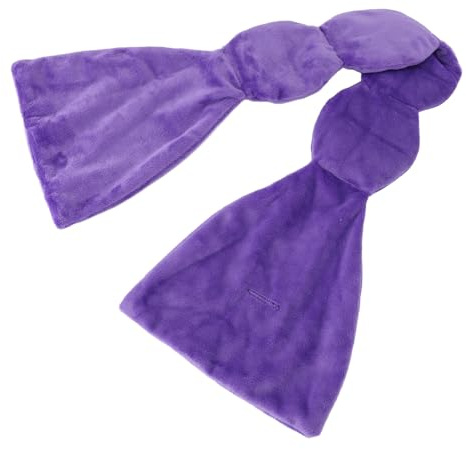 Cuscino per gli occhi appesantito, cuscino per gli occhi con pressione regolabile, compressione di blocco della luce calda fredda per la casa (PURPLE)
