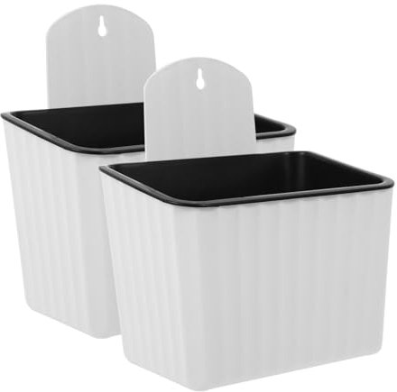 POPETPOP Pots De Fleurs Décoratifs À Arrosage Automatique Fixation Murale en Plastique Système Darrosage Automatique Idéal pour Les Plantes