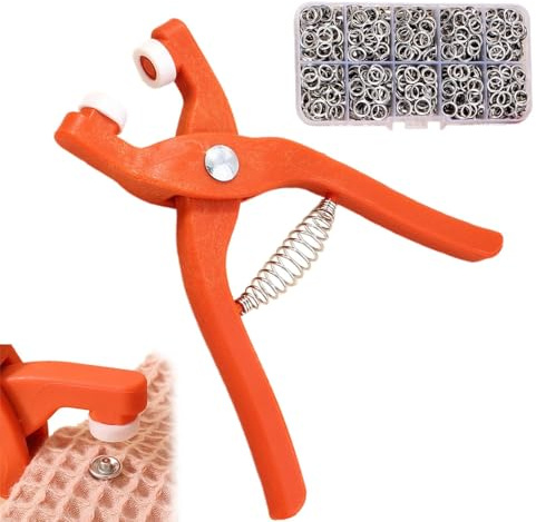 Metall Druckknöpfe Fastener Zange Fastener Nähset Nähen Basteln Werkzeug Nähen Druckknöpfe Fastener für Regenmäntel Druckknöpfe für Hemden Druckknöpfe für Rucksäcke