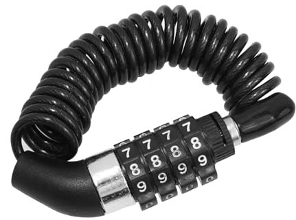 Lucchetto Bicicletta Antifurto, Cavo Lucchetto Bici, Lucchetto Bici Combinazione 4 Cifre, con Combinazione Digitale, per Bici, Scooter, Monopattino Elettrico, Accessori per Mountain Bike da Esterno