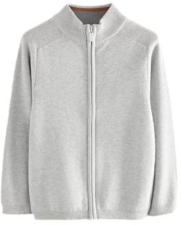 NEXT Jungen Standard Strickjacke mit durchgehendem Reißverschluss 98-176