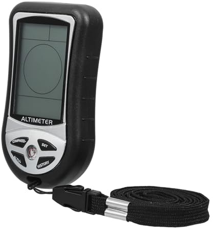 POPETPOP Misuratore Digitale Portatile Strumento Elettronico Di Orientamento e Pressione Per Campeggio Escursione Auto Esterno Pesca Temperatura Vento Dispositivo Misuratore Meteorologico