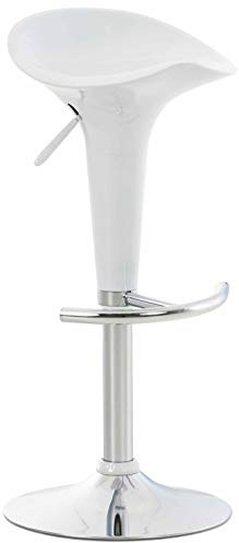 Unique Nature Barhocker Saddle – stufenlos höhenverstellbar für Flexible Sitzhöhe – 360° frei drehbar für maximale Beweglichkeit – modern verchromt