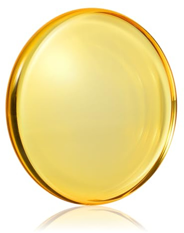 Optisches Glas Kreisel Basis, Doppelt konkav Kristall Spiegel, Durchmesser 100 mm, Dicke 14 mm, glatt, reibungsarm, Erweiterte Rotationszeit(S, Transparent)