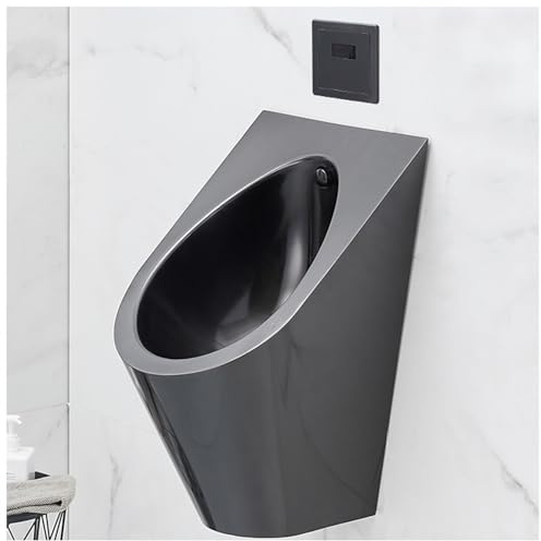 LJTHUU Inodoro para Adultos y Hombres, urinario de Pared de Acero Inoxidable Duradero, Inodoro doméstico/Comercial.