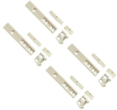 1 ensemble compatible avec le kit de montage de rail coulissant de porte de réfrigérateur encastrable Electrolux/Siemens/Bosch