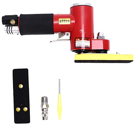 Levigatrice Orbitale Pneumatica in Alluminio Leggera, 14000rpm, Alta Efficienza - Polishing Eccentrico, Design per Angoli e Superfici Irregolari, Uso Professionale in Legno e Mur