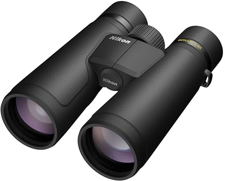 Nikon Monarch M5 Fernglas, 12 x 50, hohe Vergrößerung, wasserdicht, beschlagsicher, gummiert, 50 mm Objektivfernglas mit ED-Glas, mehrschichtige beschichtete Linsen, Naturbeobachtungsoptik