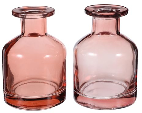 Cabilock 2 Botellas de Vidrio con Difusor de Varillas de 150 Ml, Frascos Difusores de Aceites Esenciales para El Hogar, La Oficina Y El Coche, Contenedores de Almacenamiento de Aromaterapia,