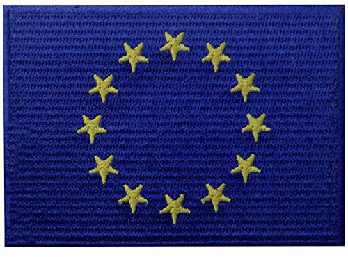 Flagge der Europäischen Union EU Europa Internationales Emblem Bestickter Aufnäher zum Aufbügeln/Annähen