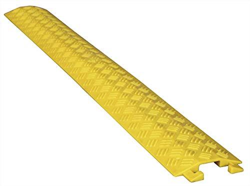PAL | Pasacables de plástico amarillo para suelo protección de Cables eléctricos de 1 vía 100x13cm