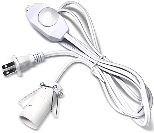 Salt Lamp Cord with Dimmer Control, Betus [Original Replacement] Power Cord with Dim Switch & Clip for All Himalayan Crystal Salt Lamps - UL Listed 6 Feet Long 110V US Standard