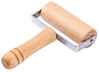 1 Piece 12cm Wide Wood Pastry Pizza Roller Wooden Rolling Pins Dough Roller for Baking Kitchen Tools
