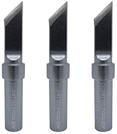 ETKN Knife Soldering Tip 0.18 / 4.57mm for WESD50 WES50 WESD51 WES51 PES50 LR20 PES51 LR21 WE1010EU WE1010 ACE Brand Solder Iron Tips (3)