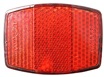 PZRT Handlebar Mount Safe Bicycle Reflector Reflective Front Rear Warning Light Bike Accessories, Red