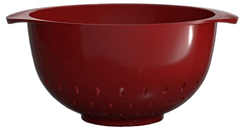 Rosti Margrethe Sieb, Küchensieb Kunststoff, Robuster Durchschlag, Spülmaschinengeeignet, 1,5 Liter, Rot