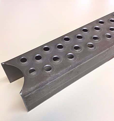 Leitersprossen Stahl ROH 50 x 40 x 480mm, gerundete Enden für 48mm Rohr