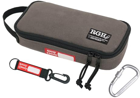 Rough Enough kleine Werkzeugtasche aus Segeltuch, tragbar, mit Reißverschluss-Griff für Motorrad, Fahrrad