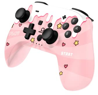 MINIBIRD Pop Top Sweet Pink Wireless Bluetooth Controller for Nintendo Switch and Switch OLED