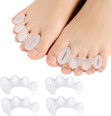 2 Pairs Toe Spacers Bunion Corrector for Women/Men, Foot Alignment - Spreaders for Bunions, Hallux Valgus, Support Foot Fitness and Balance