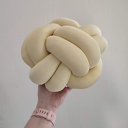 Knot Pillow, Canary Yellow Pillow, Modern Knot Pillow, Canary Knot Pillow, Knot Cushion, Canary Flat Pillow, Decorative Cushion, Yellow knot