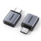 UGREEN Adaptateur USB C vers A 3.2 10Gbps OTG Lot de 2 Compatible avec iPhone 16 Plus Pro Max 15 MacBook Air iMac iPad Galaxy Tab S9 S24 (Noir)