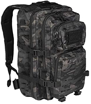 Mil-Tec US Assault Pack Laser Cut Tagesrucksack • Taktischer Militär Rucksack mit Laser-Cut MOLLE-System • Bundeswehr Rucksack, Wanderrucksack oder Reiserucksack für Outdoor, Camping & Einsatz