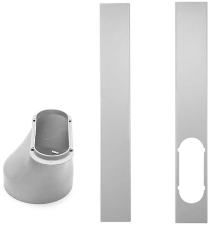 Portable Air Conditioner Window Door Kit, Adjustable Window Sealing Plate Window Slide Kit Plate, with 5.9inch Adaptor, for Ducting Universal AC Seal Panel