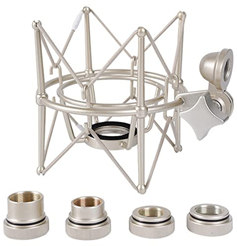 Seprendi Mikrofon-STO?D?Mpferhalterung, Verstellbare Halterung, Aufnahmemikrofonst?Nder, Metallhalterung, Mikrofonst?Nder (Champagne Gold)