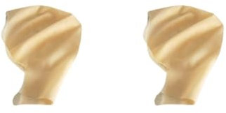 Paowsietiviity 2 Set Latex Kopfbedeckung Glatzen Kappen Licht Fleisch Erwachsene Unisex buddhistische Nonne Perücke Verschleißfest Verkleiden Haarschmuck für Cosplay Klein