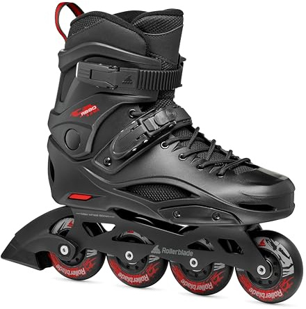Rollerblade RB 80, Inline-Skates für Männer, Urban Inliner, Schwarz/Rot