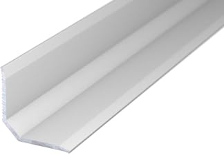 (12,93EUR/m) NALine Abschlussprofil | 19 x 19 x 1500 mm | silber eloxiert | Innenwinkel Treppenbelag | Bodentiefe Fenster oder Balkon Abschluss | Sockelprofil | Wandabschlussleiste