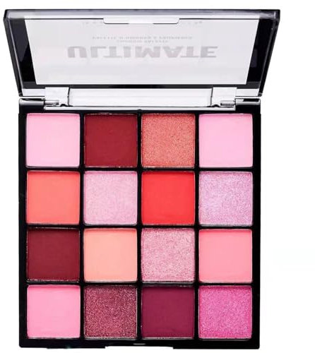 Palette de fards à paupières de 16 couleurs – Haut rendu des couleurs – Palette d'ombres à paupières mates scintillantes et soyeuses - Série multicolore - Longue durée et résistante à la transpiration