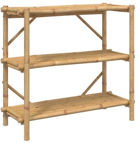 vidaXL Étagère à 3 Niveaux 100x40x90 cm Bambou