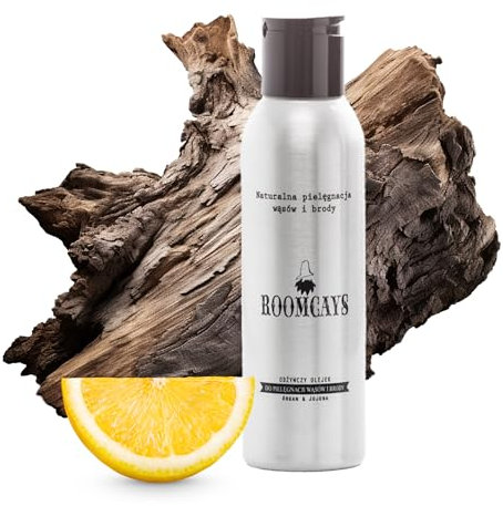 Roomcays Bartöl-Nachfüllung für Männer mit Arganöl und Jojobaöl 100 ml – Intensive Bartpflege für einen gepflegten Bart – Bartöl mit maskulinem Duft – Feuchtigkeitsspendende Gesichtspflege für Männer